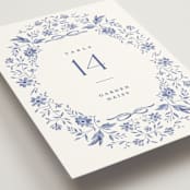 "Daisy Toile" - Table Numbers in Willow by Susan Zinader - Detail