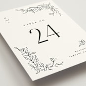 "Floral Cascade" - Table Numbers in Alpine by Pixel and Hank - Detail