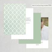 "Botanical Name Plate" - Table Numbers in Sage by Shiny Penny Studio - Back of Card Options