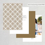 "divine" - Table Numbers in Gilded Gold by Jennifer Postorino - Back of Card Options