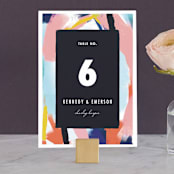 "Happy Day" - Table Numbers in Carnival by Angela Marzuki - Front