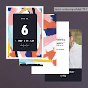 "Happy Day" - Table Numbers in Carnival by Angela Marzuki - Back of Card Options