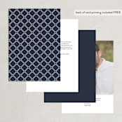 "Flawless" - Table Numbers in Midnight by Kimberly FitzSimons - Back of Card Options
