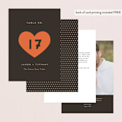 "Until Death" - Table Numbers in Golden by Katie Zimpel - Back of Card Options