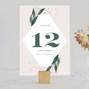 "Eternity" - Table Numbers in Sage by Leah Bisch - Front