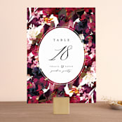 "Tidal Blooms" - Table Numbers in Holly by Grace Kreinbrink - Front