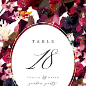 "Tidal Blooms" - Table Numbers in Holly by Grace Kreinbrink - Detail