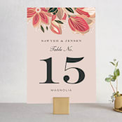 "Sawyer" - Table Numbers in Cloisonné by Melanie Kosuge - Front
