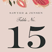 "Sawyer" - Table Numbers in Cloisonné by Melanie Kosuge - Detail
