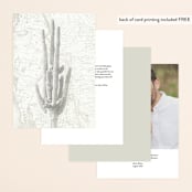 "Postcard from the Desert" - Table Numbers in Sunset by Pink House Press - Back of Card Options