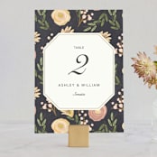 "botanica" - Table Numbers in Midnight by Griffinbell Paper Co. - Front