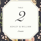 "botanica" - Table Numbers in Midnight by Griffinbell Paper Co. - Detail