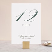 "Roman Shade" - Table Numbers in Evergreen by Carrie ONeal - Front