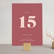 "headline" - Table Numbers in Rust by Melissa Egan of Pistols - Front