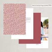 "headline" - Table Numbers in Rust by Melissa Egan of Pistols - Back of Card Options