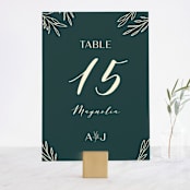 "Snippet" - Table Numbers in Pine by Sarah Brown - Front