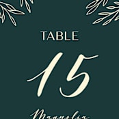 "Snippet" - Table Numbers in Pine by Sarah Brown - Detail