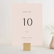 "Adora" - Table Numbers in Dawn by Leah Bisch - Front