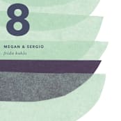 "tissue union" - Table Numbers in Cucumber by Carrie Moradi - Detail