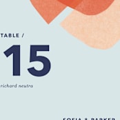 "tissue texture" - Table Numbers in Papaya by Carrie Moradi - Detail