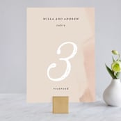 "Romance" - Table Numbers in Snowball by Anna Elder - Front