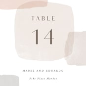 "Sculpture Garden" - Table Numbers in Desert by Hooray Creative - Detail