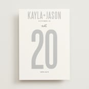 "Monumental" - Table Numbers in Cotton by Jessie Steury - Front