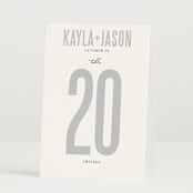 "Monumental" - Table Numbers in Cotton by Jessie Steury - Folded