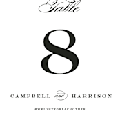"Swept Away" - Table Numbers in Pearl by Jennifer Postorino - Detail