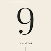 "Lineup" - Table Numbers in Latte by Jennifer Lew - Detail