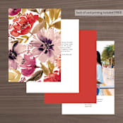 "Autumn Vows" - Table Numbers in Burnt Orange by Chris Griffith - Back of Card Options