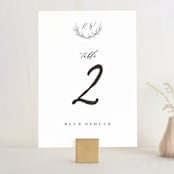 "Ridgeline" - Table Numbers in Ivory by Eric Clegg - Front