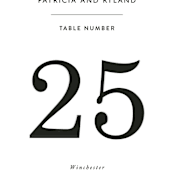 "Ordered Grace" - Table Numbers in Snow by That Girl Press - Detail