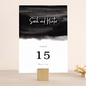 "Eloquent" - Table Numbers in Coal by Mansi Verma - Front