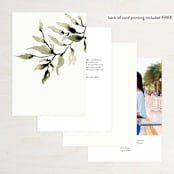 "Rural Romance" - Table Numbers in Leaf by Chris Griffith - Back of Card Options