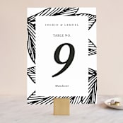"vivid leaves" - Table Numbers in Ink by Ramoncita - aticnomar - Front