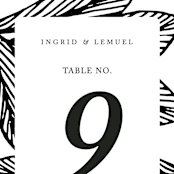 "vivid leaves" - Table Numbers in Ink by Ramoncita - aticnomar - Detail
