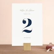 "Bold Love" - Table Numbers in Antique by Brandy Folse - Front