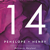 "saturated" - Table Numbers in Plum by Erin Deegan - Detail