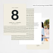 "mudcloth wedding" - Table Numbers in Cream by Erin Deegan - Back of Card Options