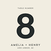 "mudcloth wedding" - Table Numbers in Cream by Erin Deegan - Detail