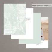 "Elegantly Minimal" - Table Numbers in Seafoam by itsjensworld - Back of Card Options