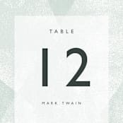 "Elegantly Minimal" - Table Numbers in Seafoam by itsjensworld - Detail