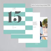 "Summer Palm" - Table Numbers in Leaf by Baumbirdy - Back of Card Options