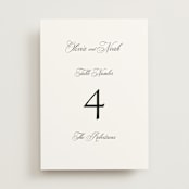 "legacy" - Table Numbers in Pure by Design Lotus - Front