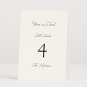 "legacy" - Table Numbers in Pure by Design Lotus - Folded