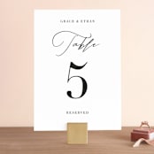 "first dance" - Table Numbers in Champagne by Kasia Labocki - Front
