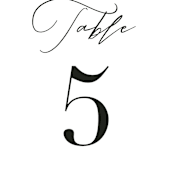 "first dance" - Table Numbers in Champagne by Kasia Labocki - Detail