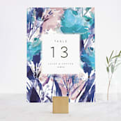 "Blissful Blooms" - Table Numbers in Celestial by Grace Kreinbrink - Front