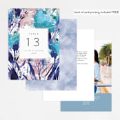 "Blissful Blooms" - Table Numbers in Celestial by Grace Kreinbrink - Back of Card Options